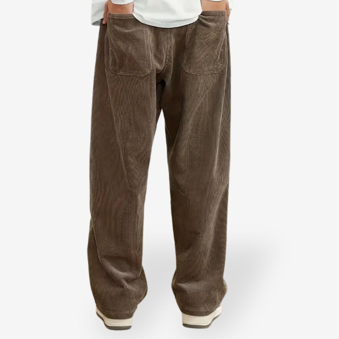 Elliot | Retro Corduroy Wide-Leg Pants
