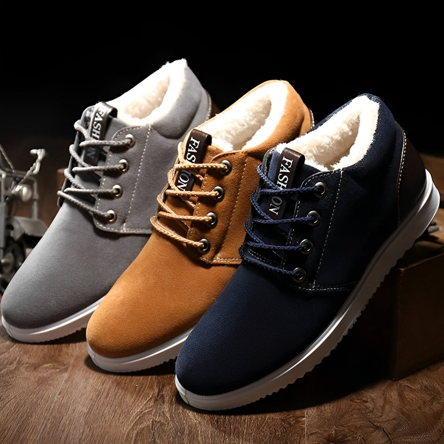 Nathan | Stylish Canvas Shoes With Plush Lining