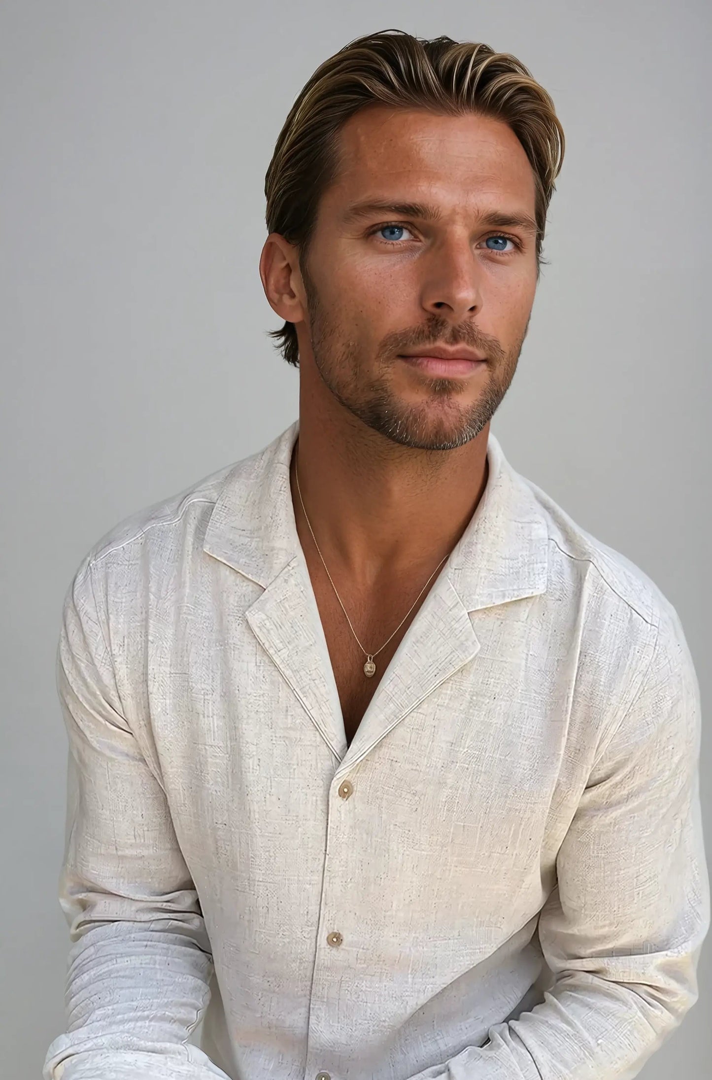 Hugo Linen Beach Shirt - Beige