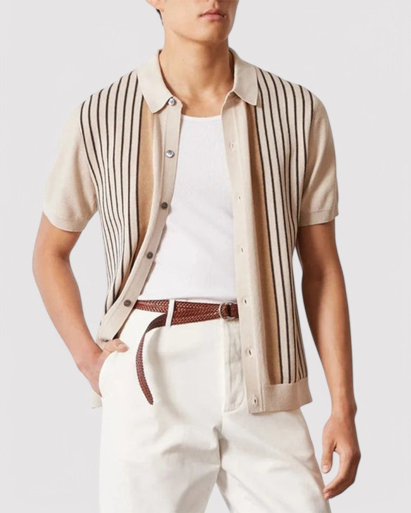 Luxurious Men's Cashmere Knit Polo - Alfie