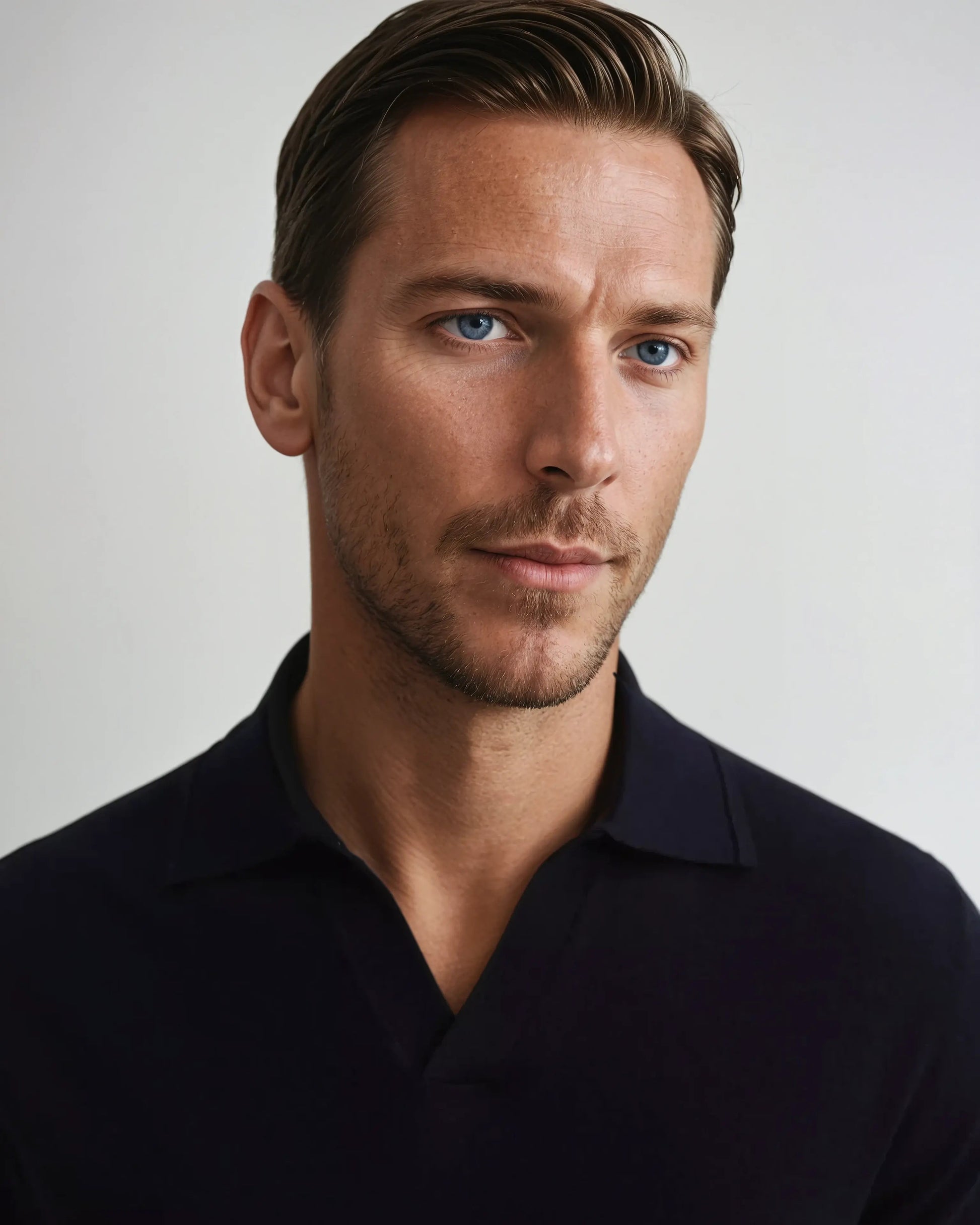 Zoe Knopless Black Polo