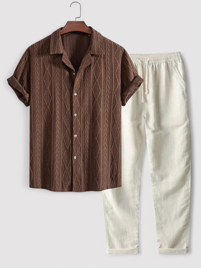 Finn | Stylish Men's Linen Shirt and Trousers Set