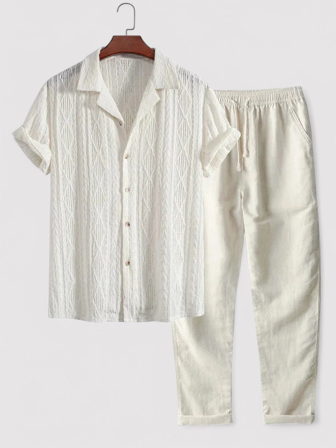 Finn | Stylish Men's Linen Shirt and Trousers Set