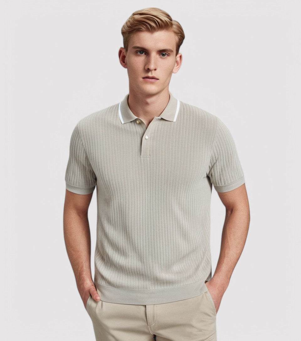Henry | Men's Premium Ribbed Polo Shirt