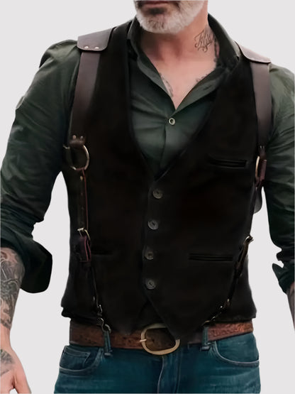 Max Vintage V-neck Reversible Vest