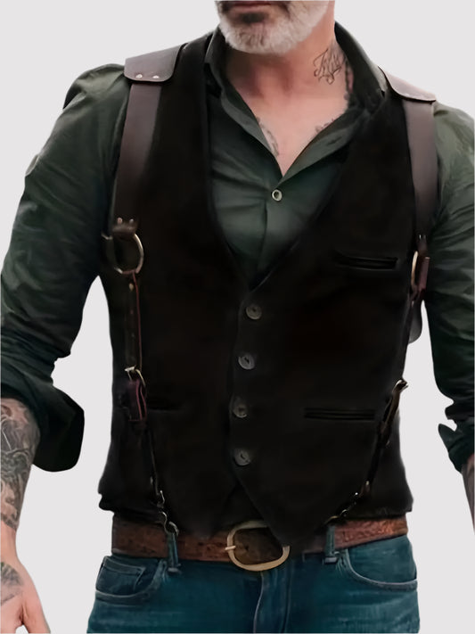 Max Vintage V-neck Reversible Vest