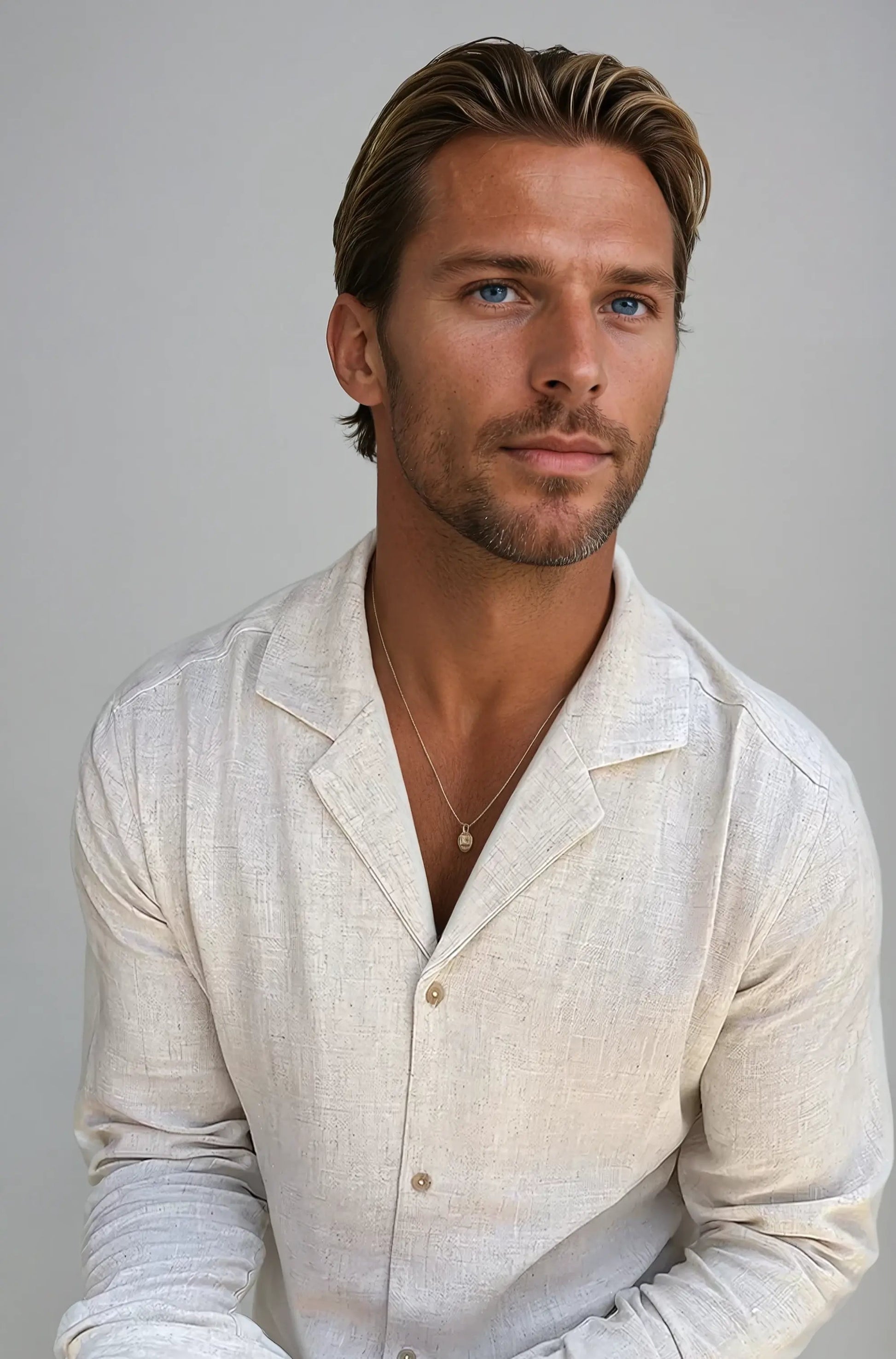 Hugo Linen Beach Shirt - Beige