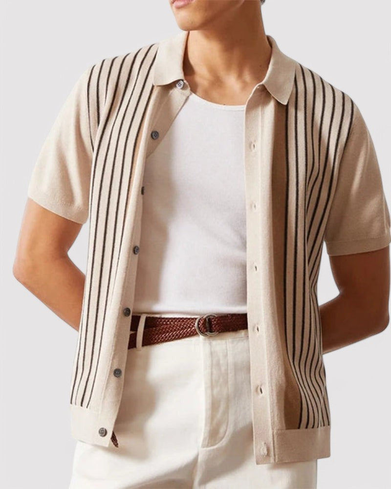 Luxurious Men's Cashmere Knit Polo - Alfie
