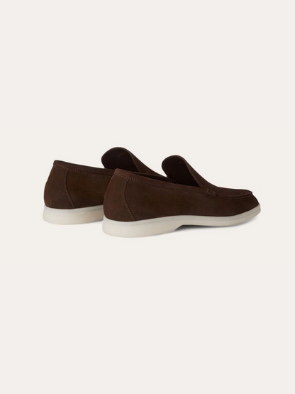 Noah Refined Dark Brown Suede Loafers