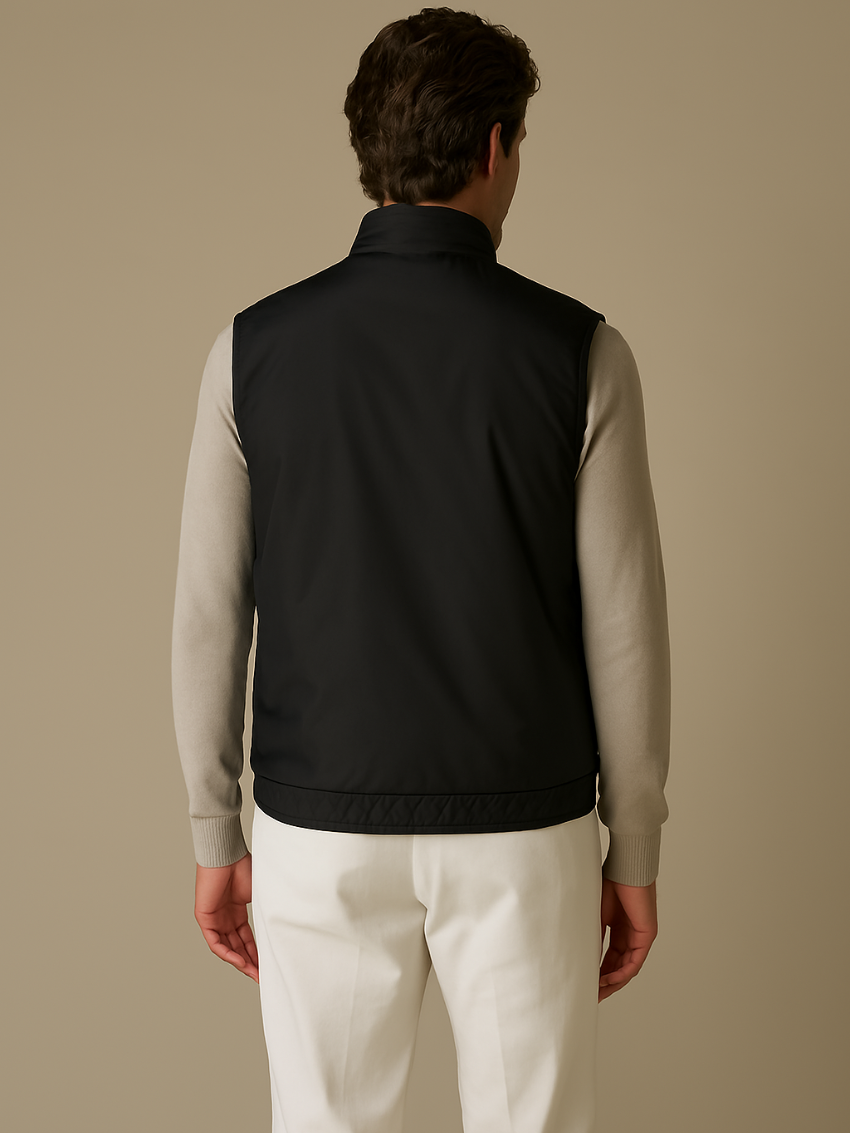 Breeze Reversible City Body Warmer - Black