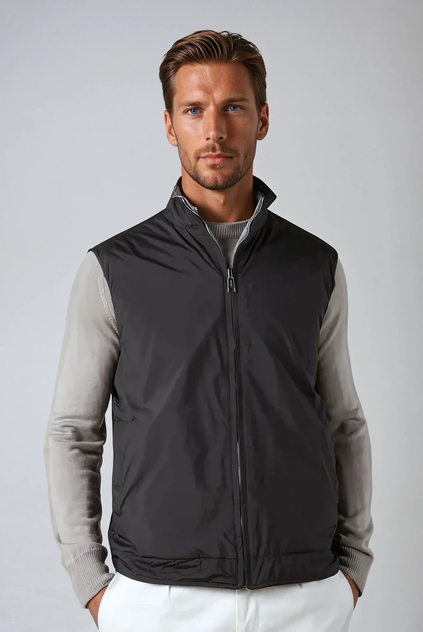 Breeze Reversible City Body Warmer - Black