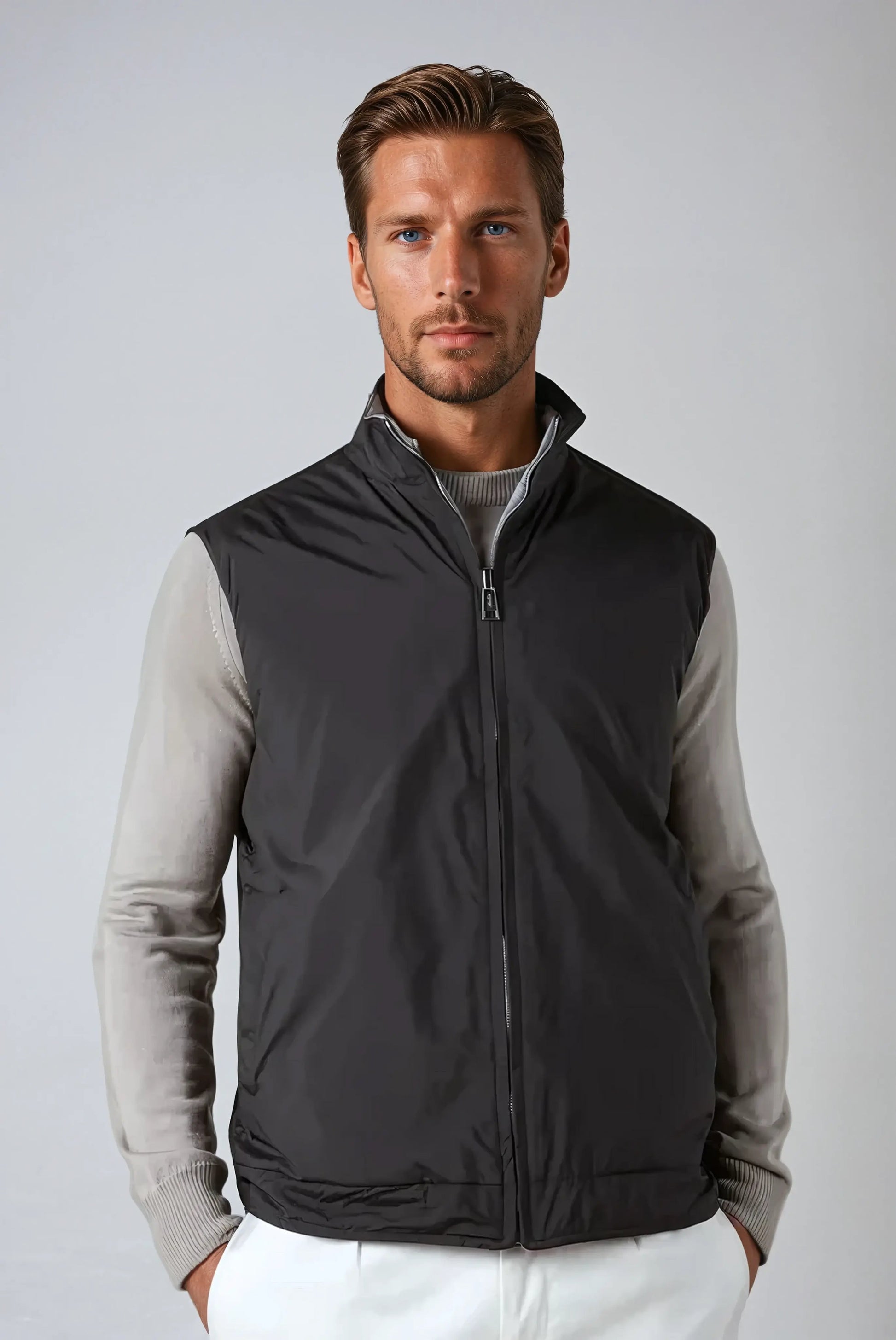 Breeze Reversible City Body Warmer - Black