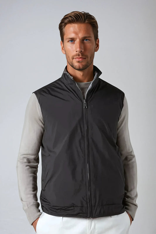 Breeze Reversible City Body Warmer - Black